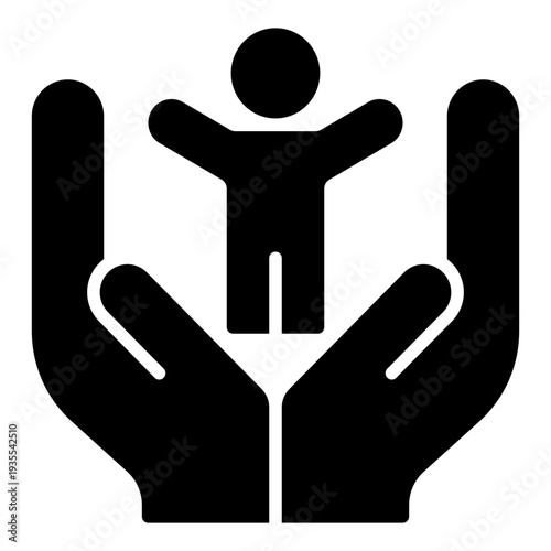 Children’s Rights Human Rights Glyph Icon