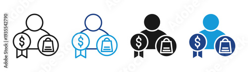 Winner Badge icon set multiple style collection