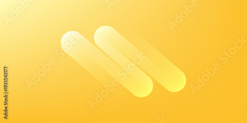 Bright Yellow Gradient Background with Abstract Rounded Minimalist Shape