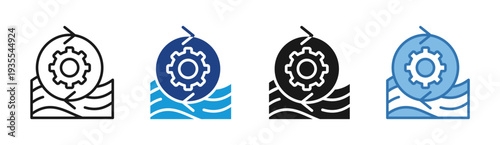 Auction Optimization icon set multiple style collection