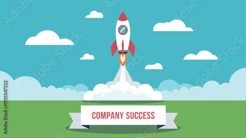 space rocket vector illustration