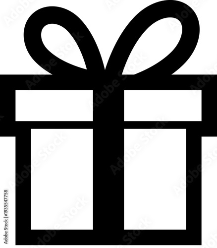 Gift Box Icon Simple Design.