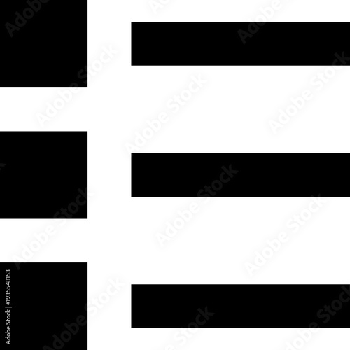 Hamburger Menu Icon Representing Navigation Options.