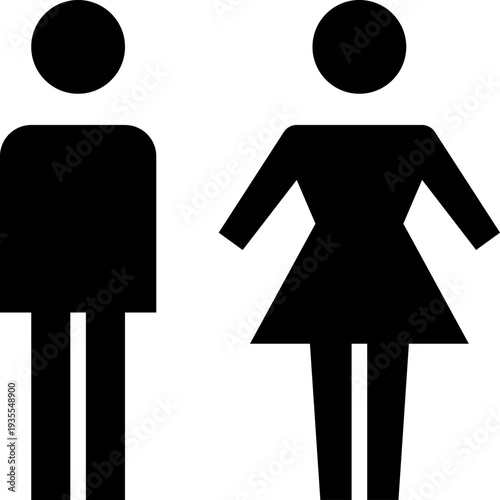 Simple Iconography of Male and Female Figures.