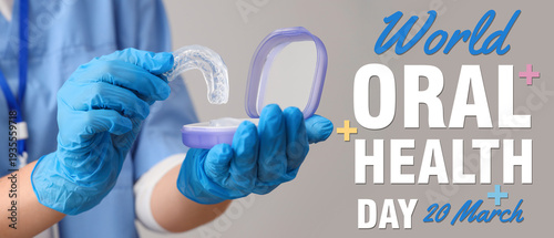 Female dentist with occlusa...