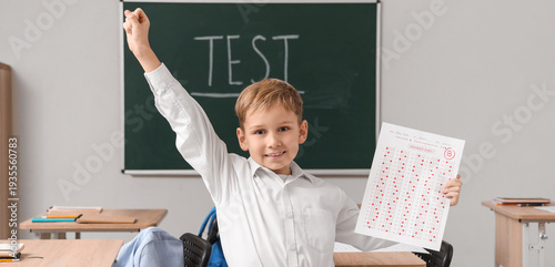 Cute schoolboy with results...