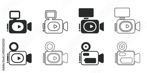 High-quality video camera icons for your creative projects and presentations