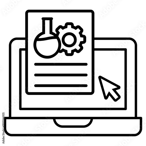 Physics icon vector. Chemistry Illustration sign. Science symbol or logo.
