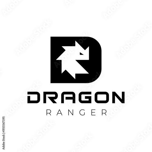 Dragon brand logo dragon head logo design modern vector