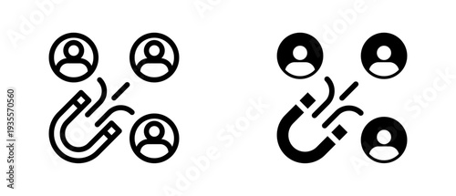 Compass icon set with style outline and solid. vector simple elements for design and presentation.