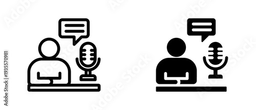 Phone icon set with style outline and solid. vector simple elements for design and presentation.