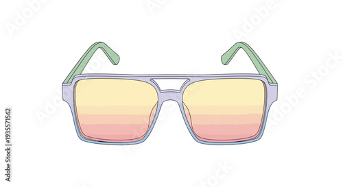 Fashionable Sunglasses with Gradient Lenses.