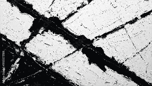 Abstract scratch overlay texture grunge background vector graphic design element with distressed marks, halftones, and transparent grid