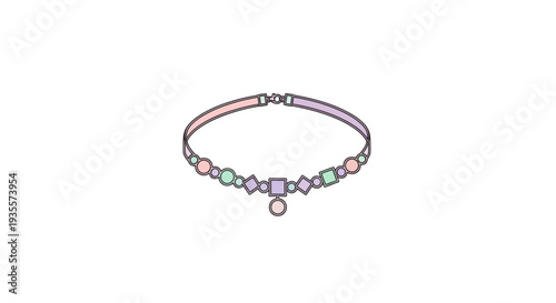 Colorful Beaded Bracelet with Pendant Jewelry.