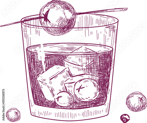 Cocktail with Berries