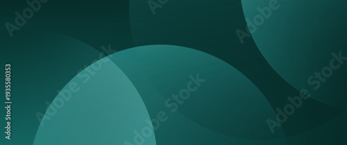 Elegant Dark Green Abstract Circle Background. A sophisticated vector illustration featuring deep emerald green overlapping circular arcs and smooth gradients.