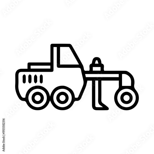 Agricultural Tractor Outline