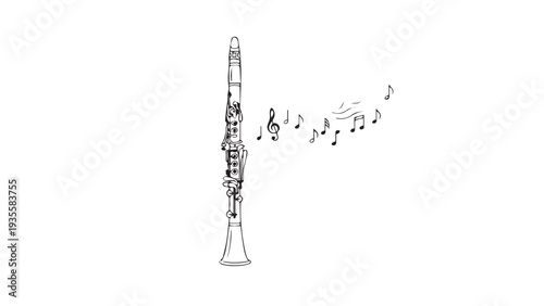 Minimalist line drawing of a tall rocket launching with exhaust particles in a clean illustration.