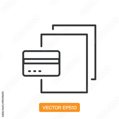 Document line icons- Mini collection and editable stroke series icon