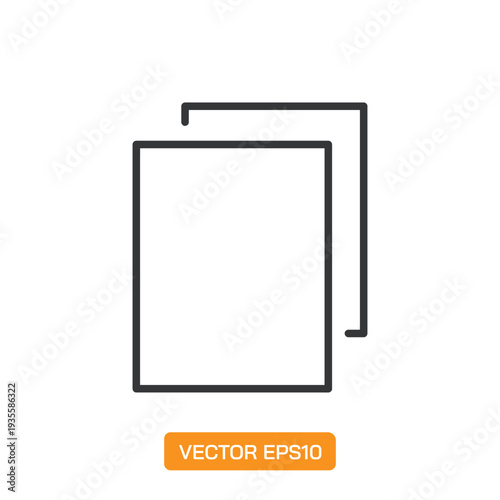 Document line icons- Mini collection and editable stroke series icon