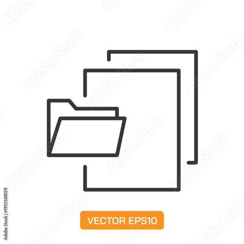 Document line icons- Mini collection and editable stroke series icon