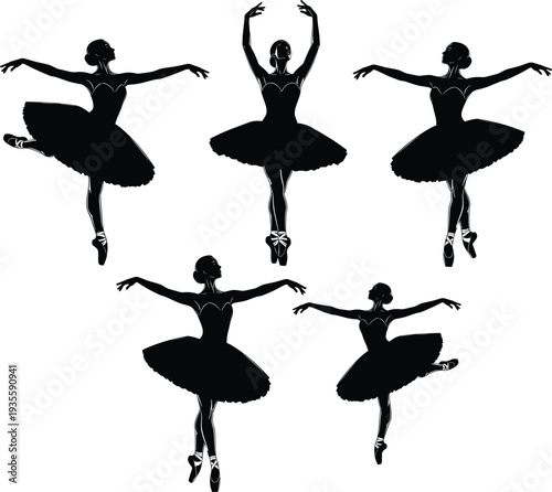 ballet, dancer, silhouette, dance, ballerina, performance, graceful, movement, classical, art, stage, elegance, pose, costume, isolated, vector, illustration, design, cad, drawing