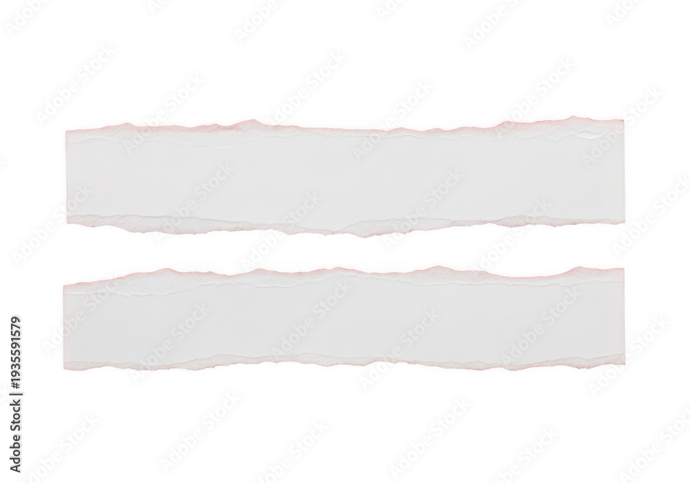Fototapeta premium Two crumpled pieces of paper on a white background isolated on transparent background 'Png