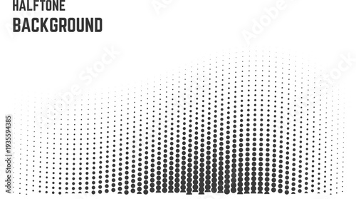 Clean Background With Halftone Dots Pattern