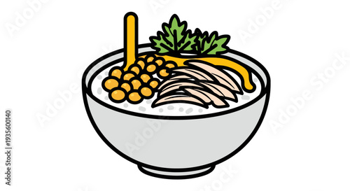 Colorful Japanese Sashimi Bowl with Fresh Fish, Wasabi, Garnishes, and Vegetables for Sushi Cuisine, Authentic Asian Food Presentation