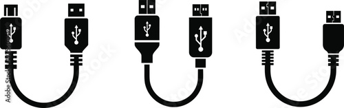 Black and white vector illustration of various dog breeds including Doberman, Pinscher, and Terrier, standing and sitting canine poses, pet silhouettes,