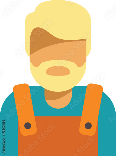 Professional man wearing work clothes, representing various trades or crafts