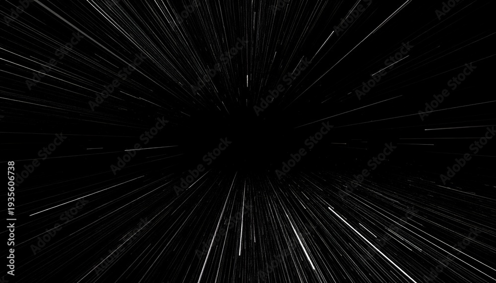 Obraz premium Abstract light streaks in the darkness create a sense of speed.