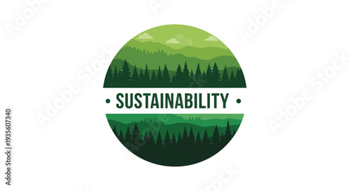 Sustainability logo vector