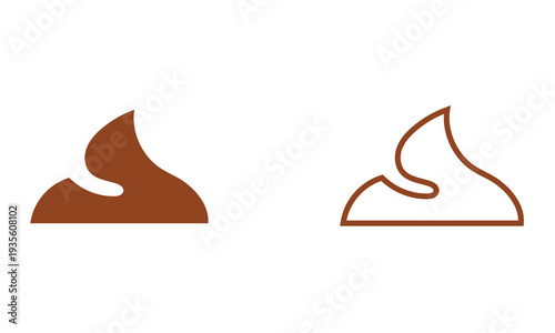 Poop Emoji Icons Set . Set of cute cartoon poop icons in various colors, isolated on white background, ideal for emoji design, humor graphics, and sticker collections.