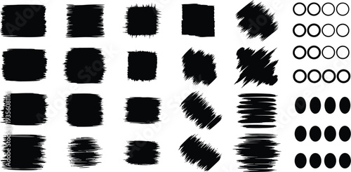 Digital brush stroke texture samples