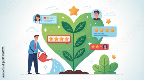 Angry earth globe with leaves and sun on earth day april 22nd environmental awareness illustration