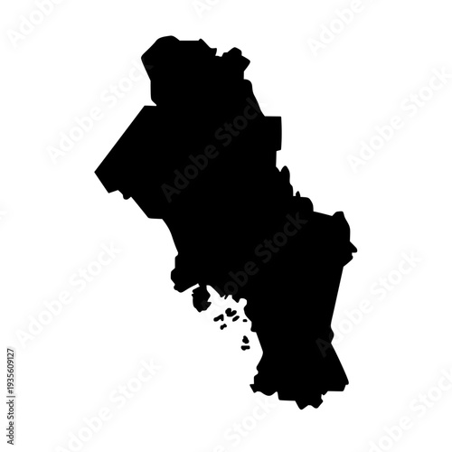 Oslo Norway map silhouette vector illustration