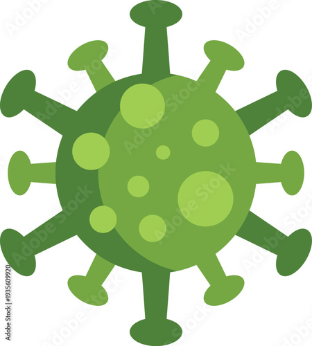 Microorganism icon illustrating a generic virus structure like a coronavirus