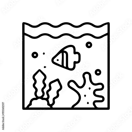 Aquarium Fish Tank Icon