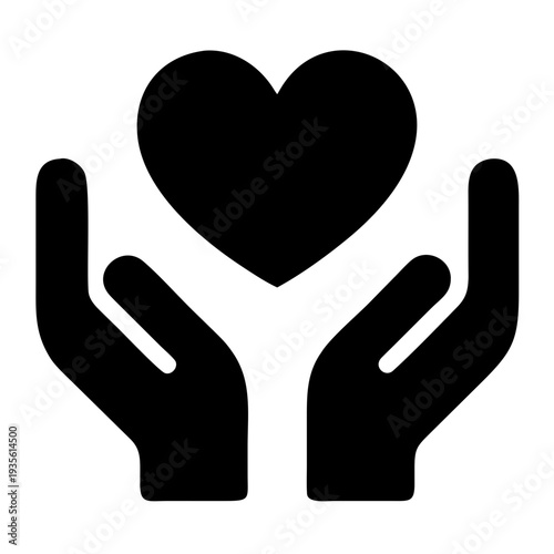 Hands cradling a heart symbolizing care and compassion