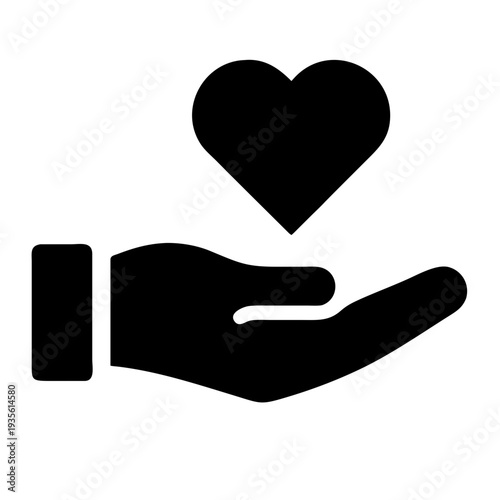 A hand gently cradling a heart symbolizing care and compassion