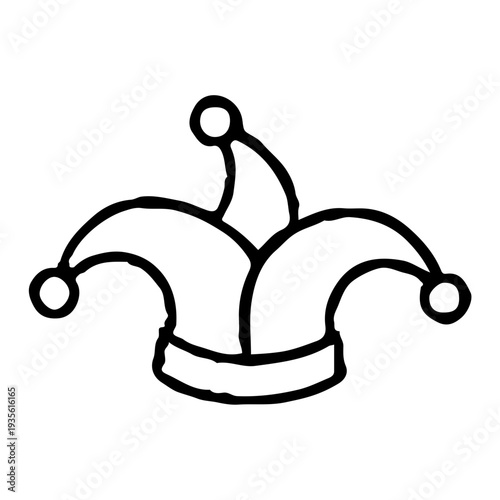 Jester Hat Outline Icon