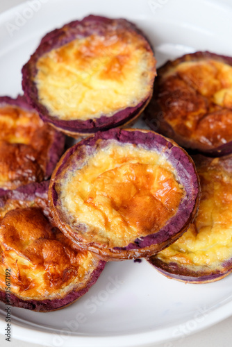 Wallpaper Mural Freshly baked purple sweet potato pie Torontodigital.ca