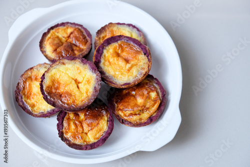 Wallpaper Mural Freshly baked purple sweet potato pie Torontodigital.ca