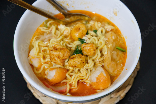 Wallpaper Mural Seblak is a spicy Indonesian savory soup made of wet crackers and aromatic spices Torontodigital.ca