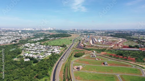 Fantastic aerial view of Goiania's racetrack in March, 2026. Goiania, Goias, Brazil 