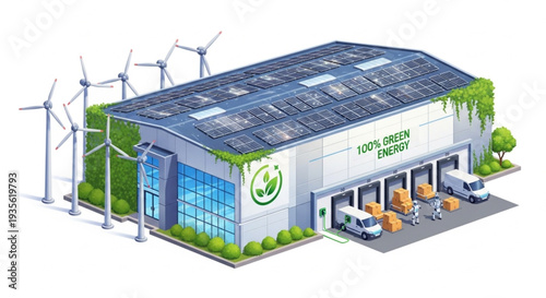 Sustainable Factory with Renewable Energy.