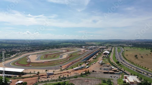 Fantastic aerial view of Goiania's racetrack in March, 2026. Goiania, Goias, Brazil 