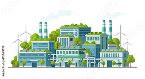 Sustainable Factory with Renewable Energy.