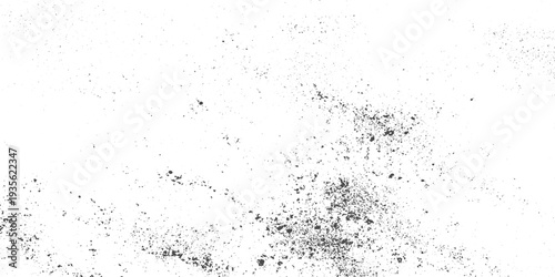 Vector Grunge Noise Texture with Small Debris Particles, Abstract Dust Noise Overlay and Rough Uneven Background for Vintage and Urban Design.